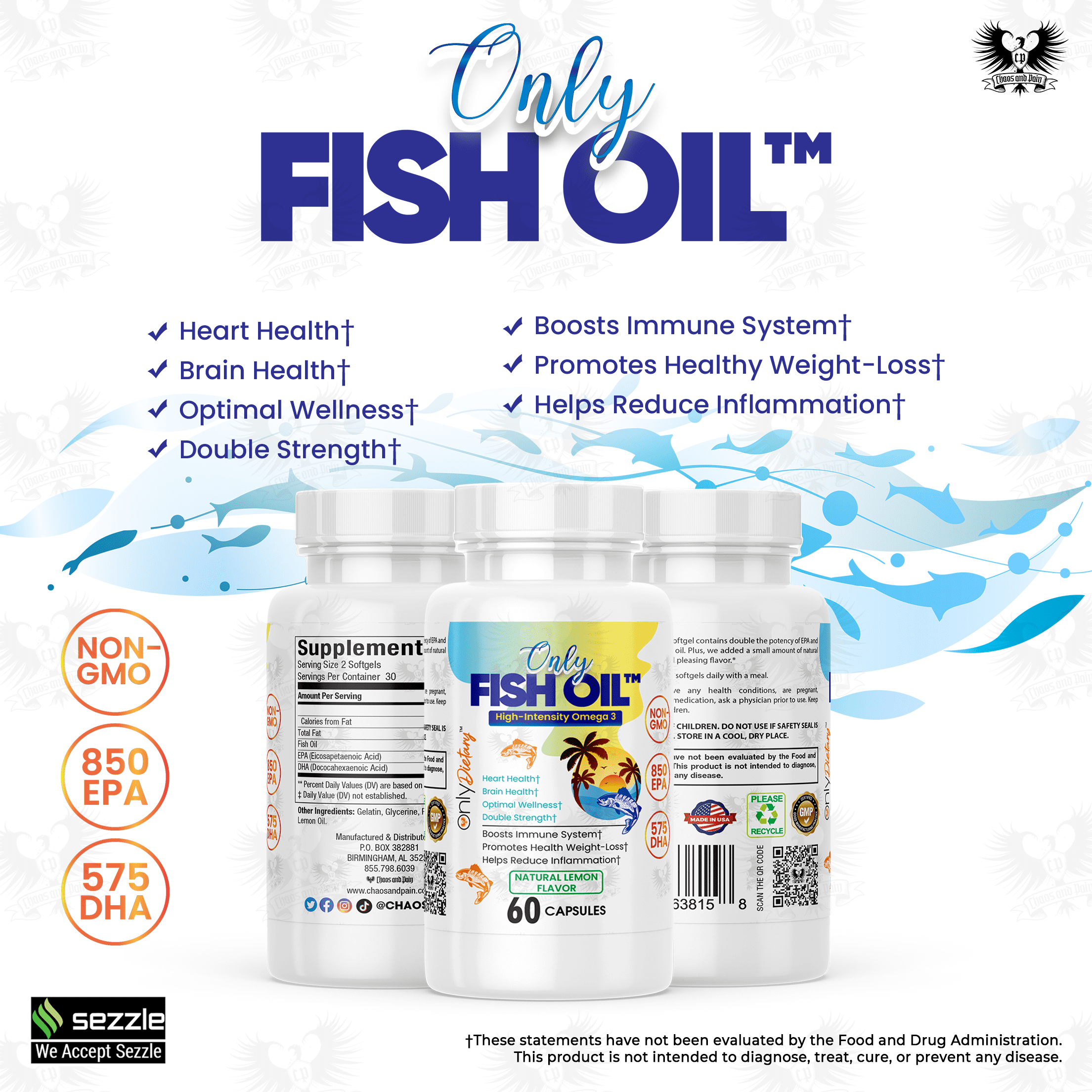 only fish oil in page