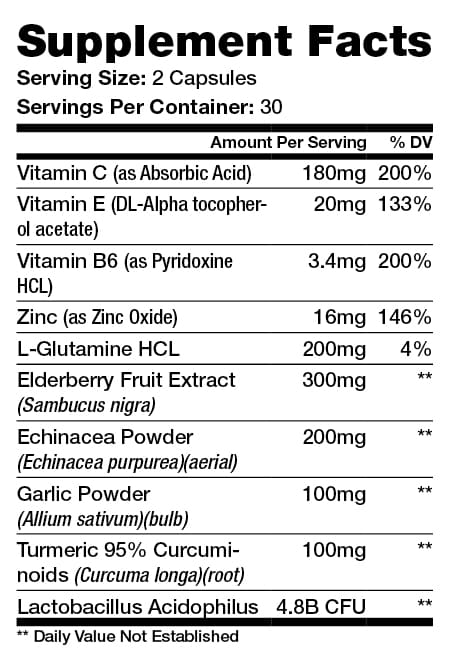 immune support supplement facts cnp