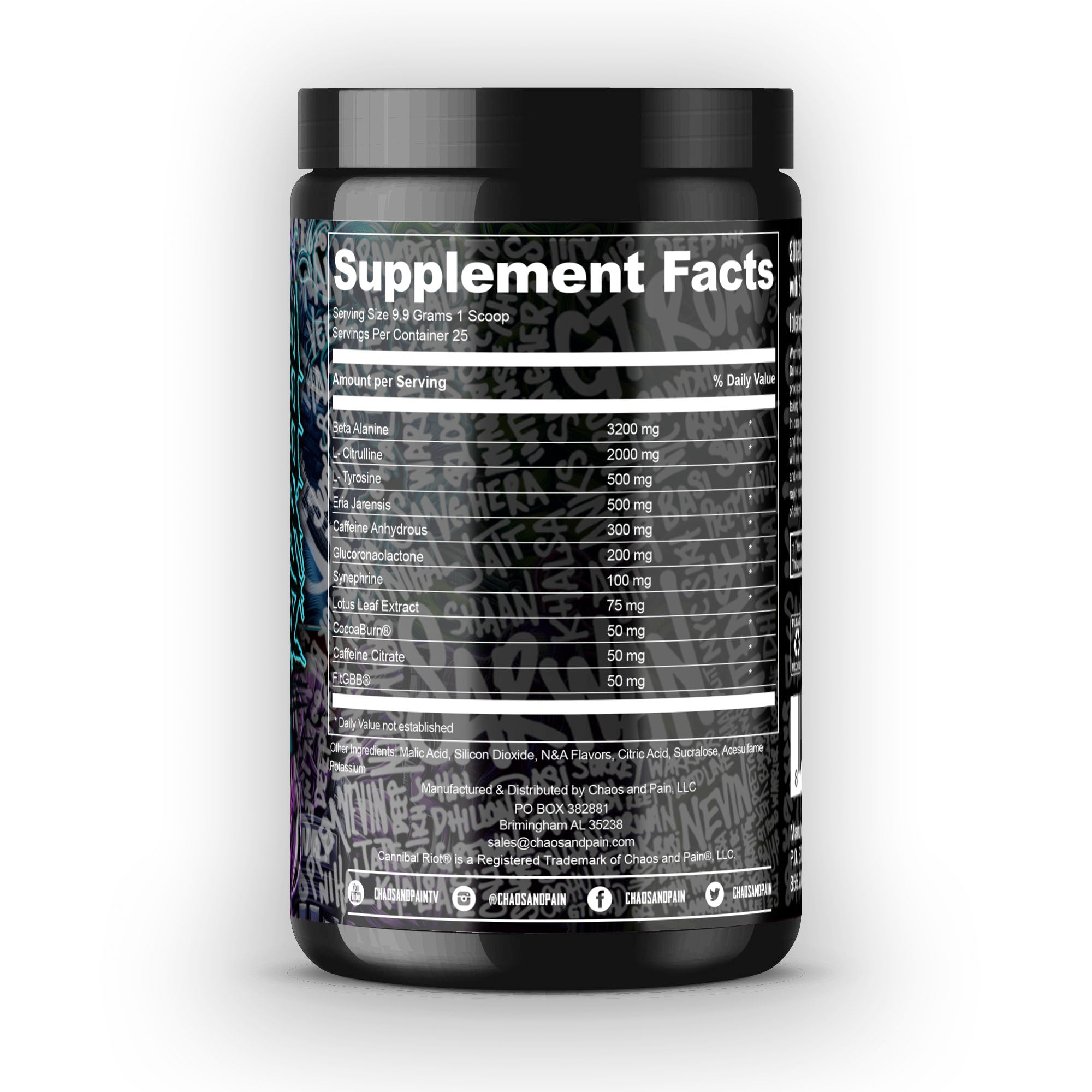 amped supp facts
